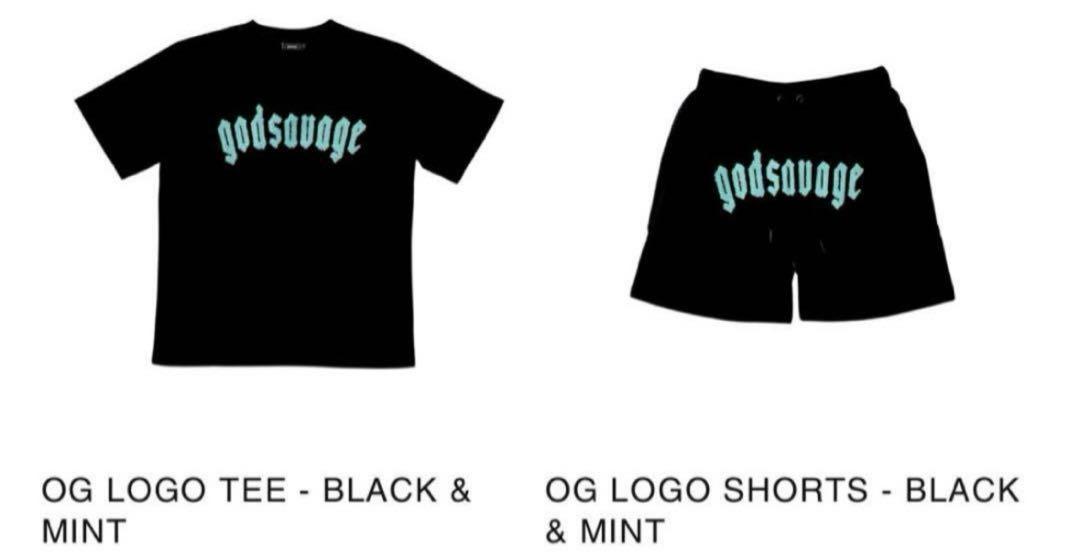 godsavageセットアップ Sサイズ(MINT) godsavage BLACK & MINT セットアップ sサイズ新 デザイン