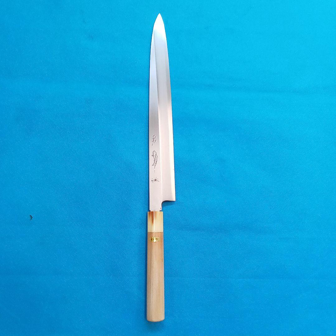 [1165-B]包丁　刺身包丁/柳刃包丁　鍛造本職用本水牛口　300mm