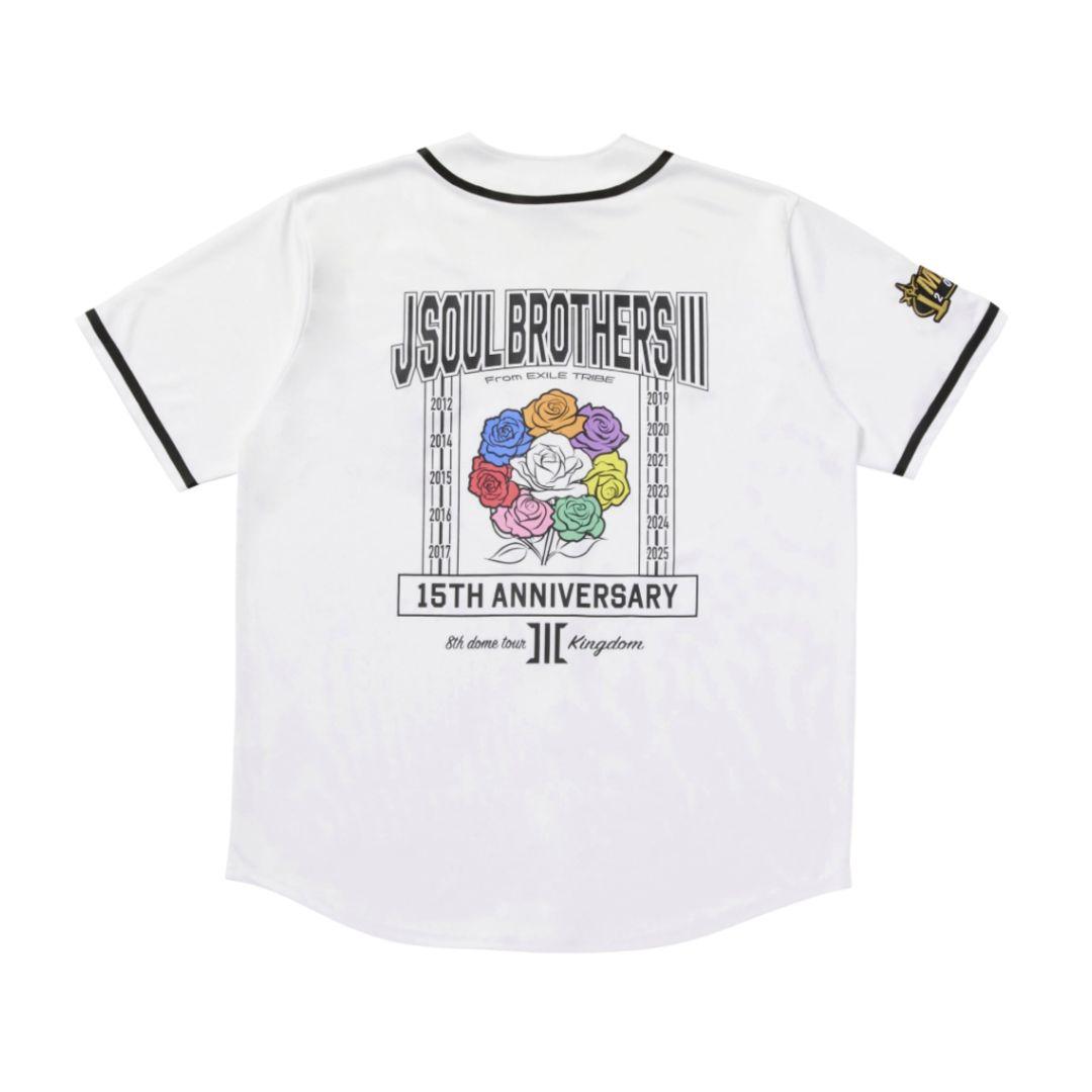 JSB3三代目KINGDOMベースボールシャツFC限定WHITE白