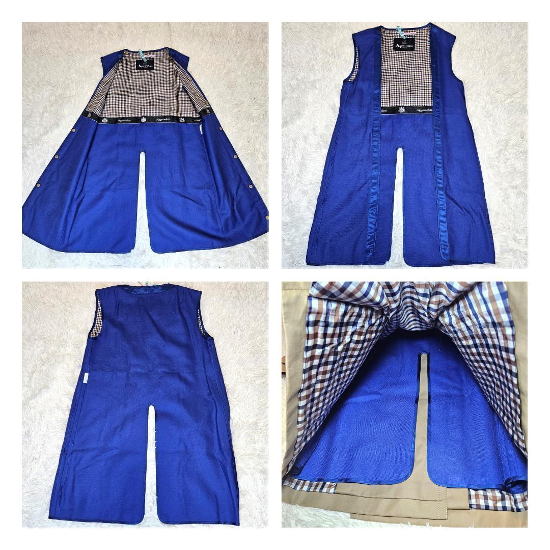 美品 Aquascutum ライナー ベルト付トレンチコート 4 SS 美品 Aquascutum ライナー ベルト付トレンチコート 4 SS