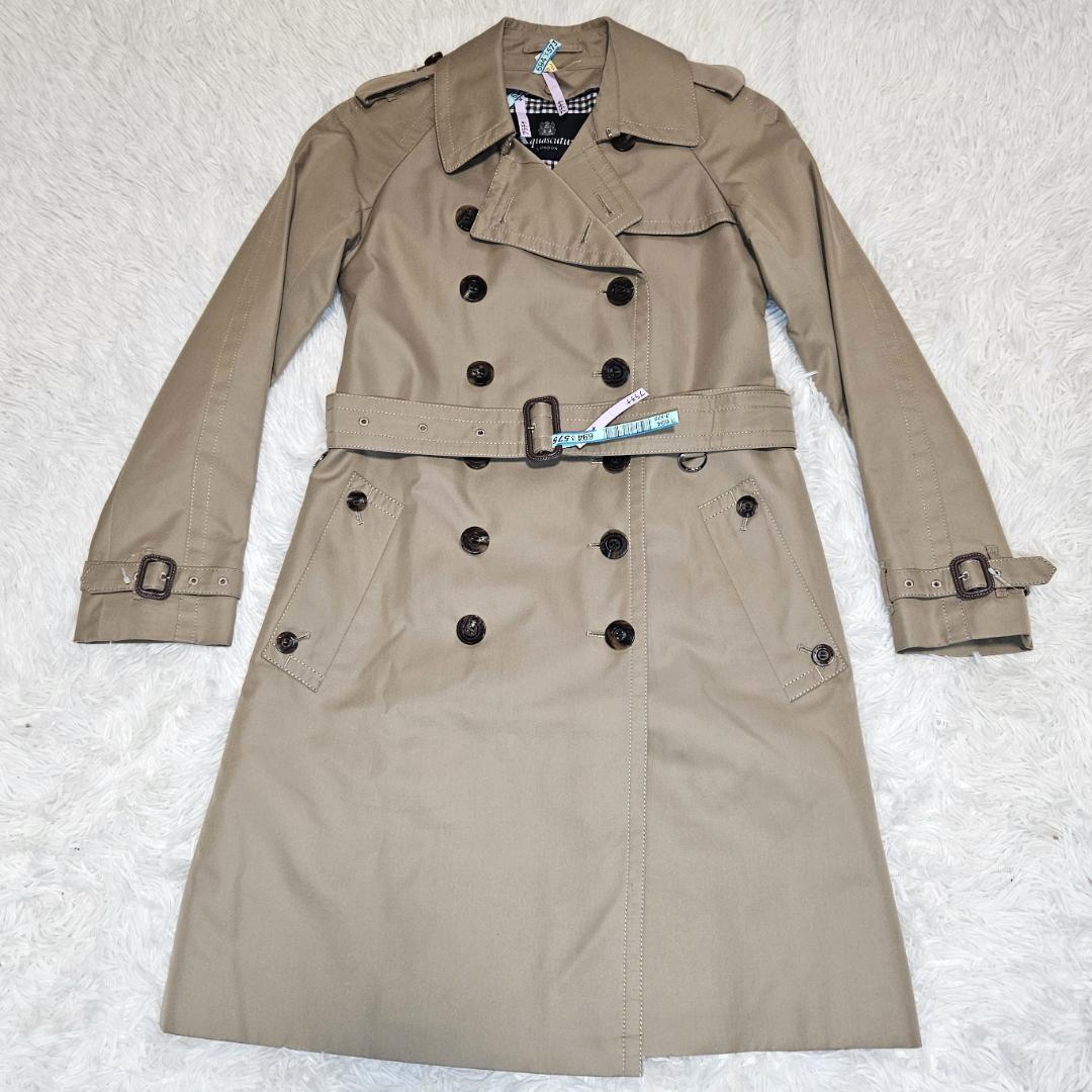 美品 Aquascutum ライナー ベルト付トレンチコート 4 SS 美品 Aquascutum ライナー ベルト付トレンチコート 4 SS