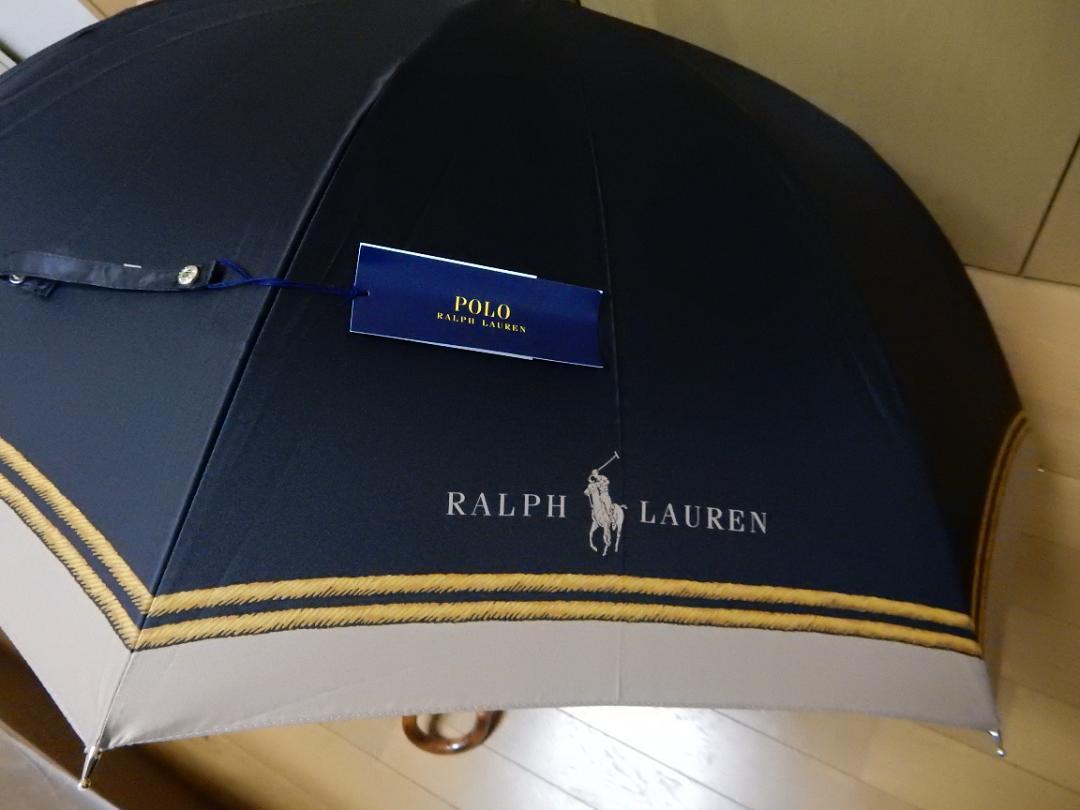 RALPH LAUREN（ポロ・ラルフローレン) 新品未使用タグ付き長傘 POLO RALPH LAUREN（ポロ・ラルフローレン) 新品未使用タグ付長傘
