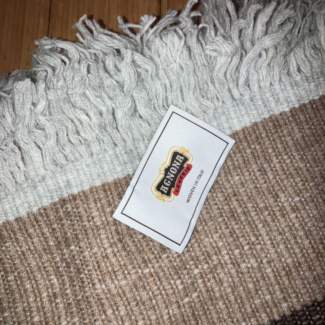 【値下しました】イタリア製カシミア100%ブランケット 値下しました】イタリア製カシミア100%ブランケット