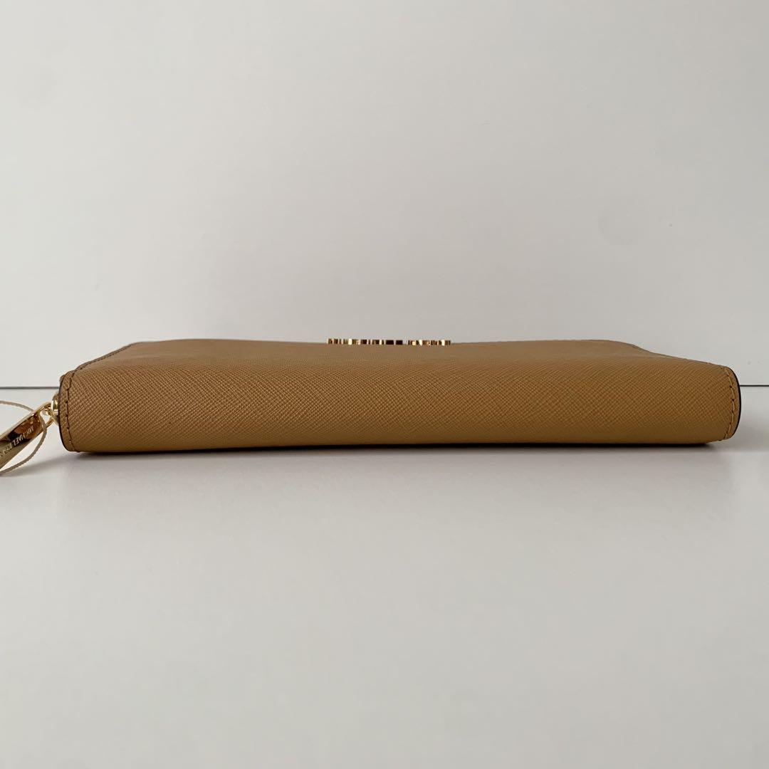 【マイケルコース】長財布　ロングウォレット　キャメル　茶色　ブラウン　新品