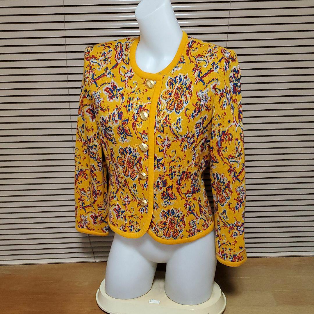 お手頃価格 vintage YSL総柄ニットカーディガン(クリーニング済み ...