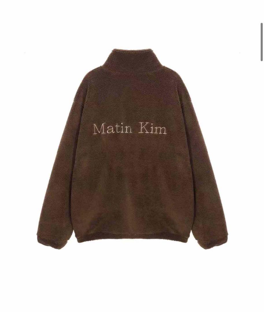 Matin Kim ブラウン フリースジャケット