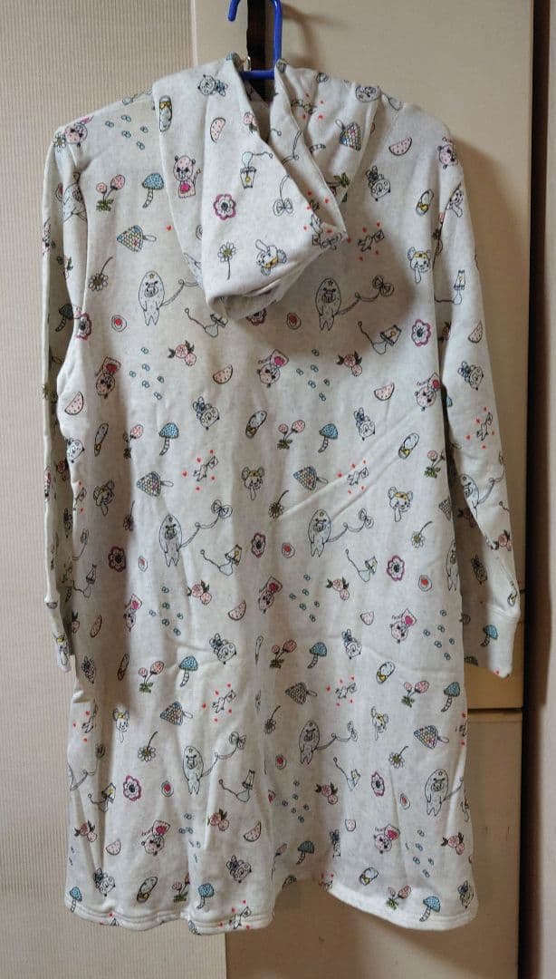 #フランシュリッペ#スエット#ワンピース#パーカー#総柄#新品#L #フランシュリッペ#スエット#ワンピース#パーカー#総柄#新品#L