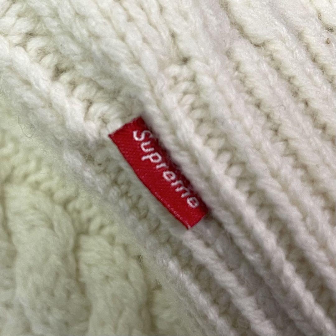 トップス Supreme Applique Cable Knit Sweater L