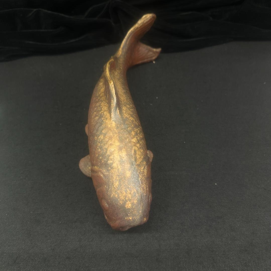 備前焼 鯉 魚 置物 陶芸