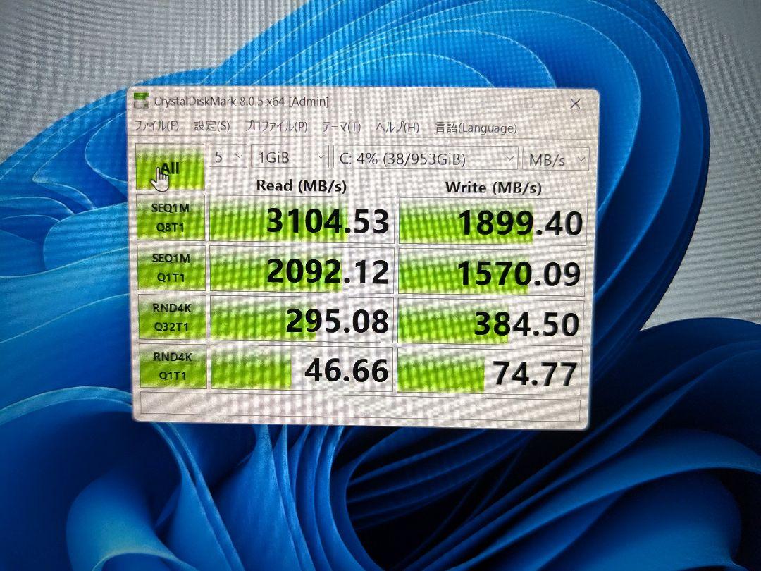 LET'S NOTE　CF-SV7　メモリ8GB　SSD1TB