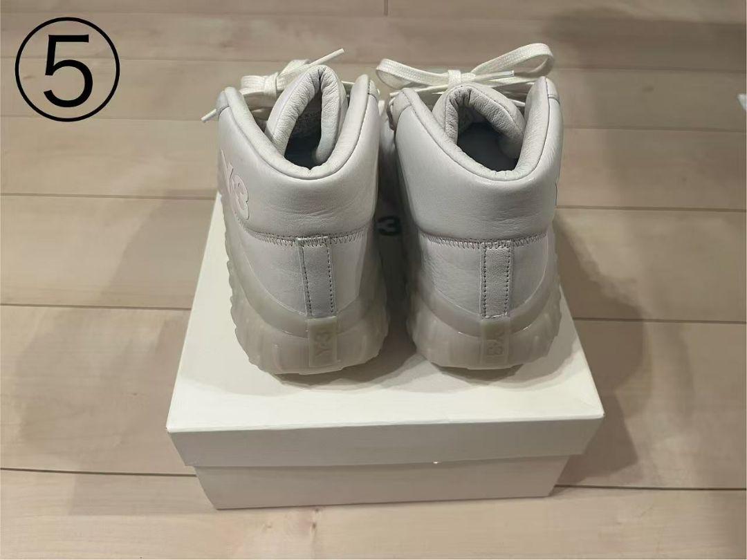 Y-3 ホワイト ハイカットスニーカー