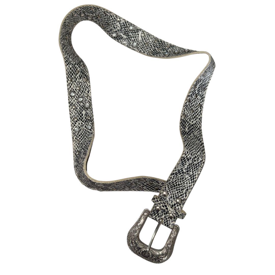 小物 Vintage Snake Pattern Studs Design Belt