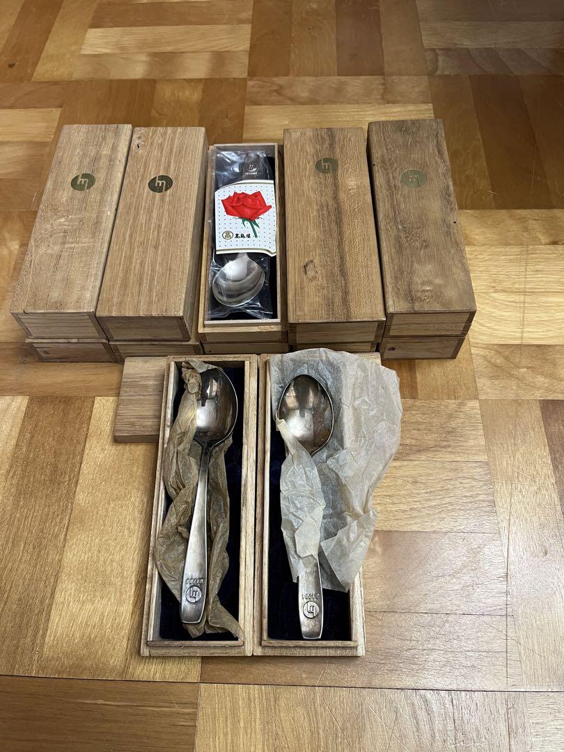 銀製スプーン 純銀製 SILVER950刻印 高島屋 銀製スプーン 純銀製 SILVER950刻印 高島屋