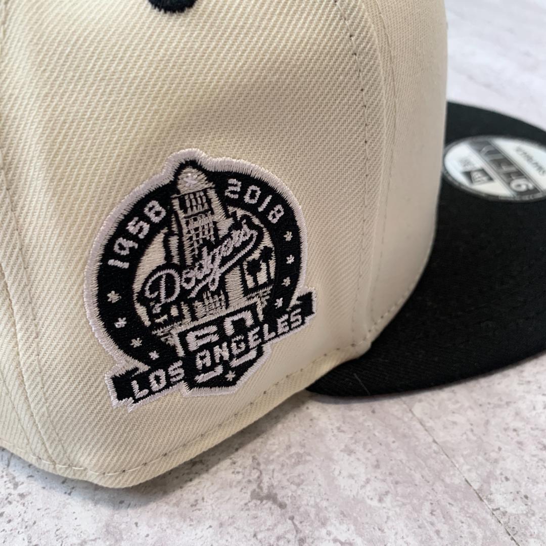海外限定 LA ニューエラ ドジャース 逆ロゴ ツートン 9fifty