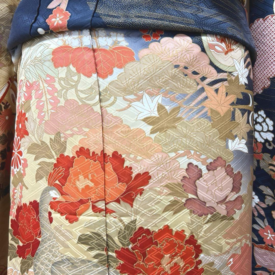 振袖フルセット 朱色 寿光織 大輪の菊に駒刺繍 刺繍 金彩 正絹 成人式 卒業式 卒業式 袴セット 朱色 絢爛菊華(絹)一点物 レンタル 大学生 振袖