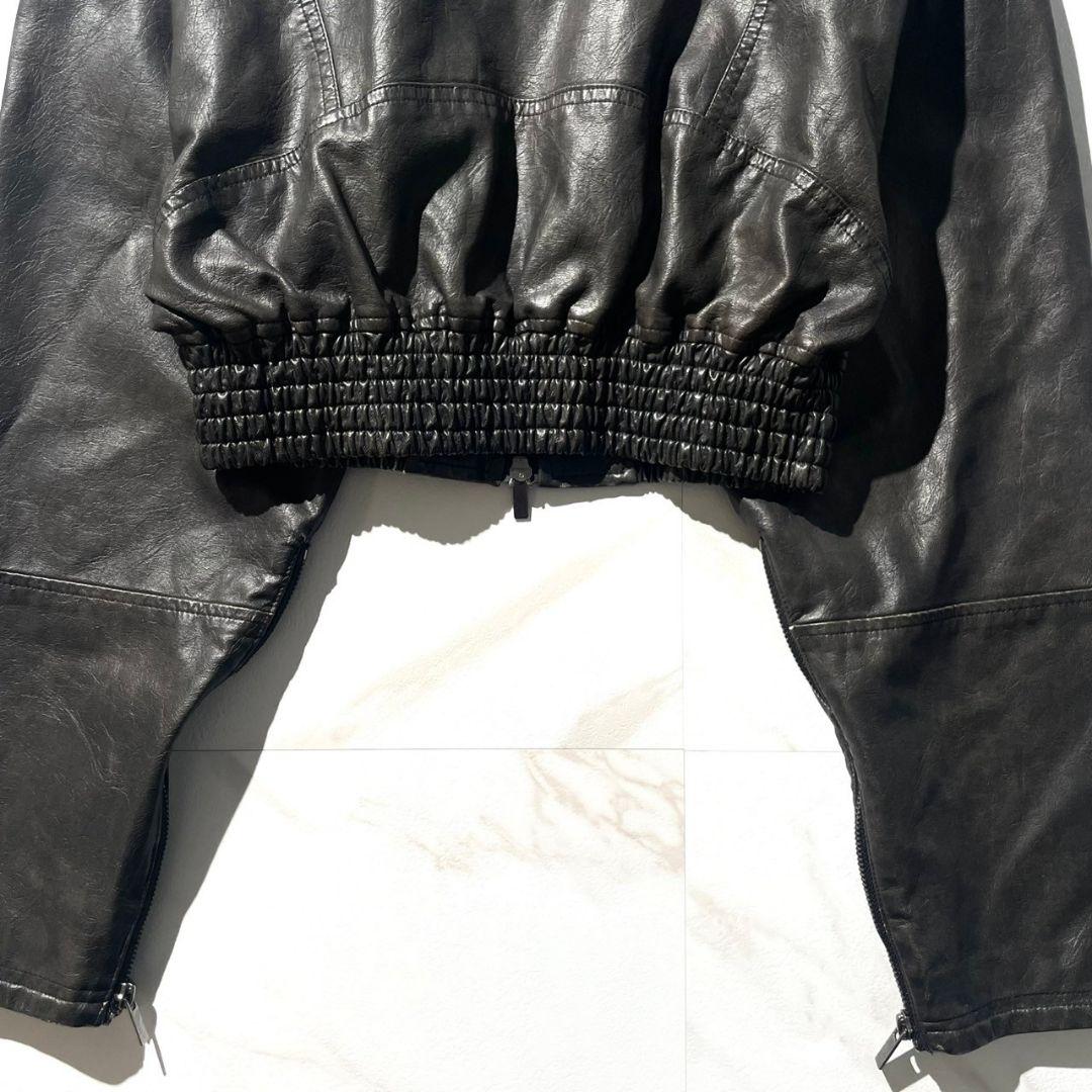 美品✨ melt the lady fake leather jacket 黒
