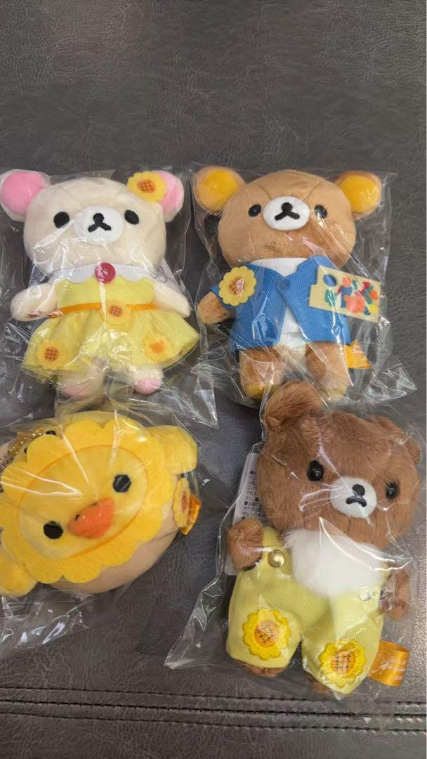 ゴッホ展　サンエックスコラボ　リラックマ ぶらさげぬいぐるみ 4種コンプ