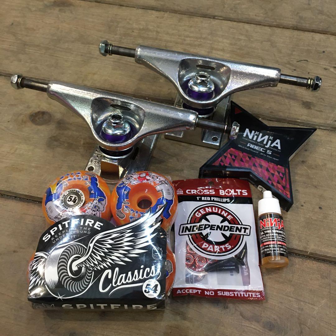 4 こだわりスケートボード 足回りフルセットトラックウィール