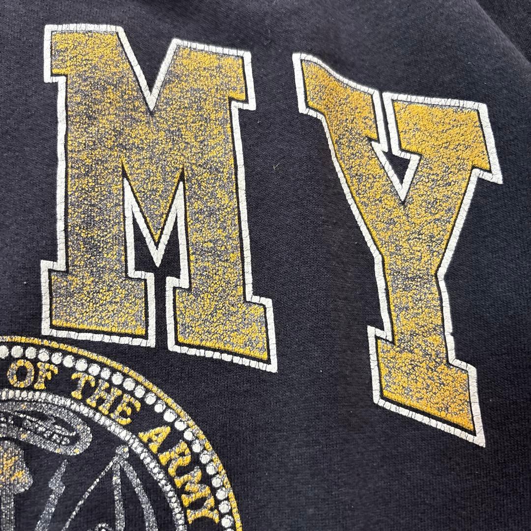 90s ヴィンテージ USA製 スエット ARMY ブラック Lサイズ