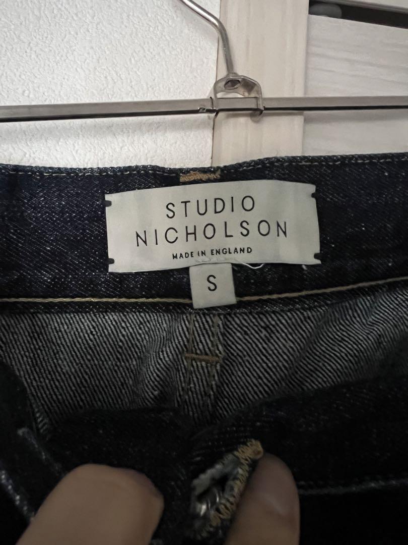 STUDIO NICHOLSON ワイドレッグデニム Sサイズ