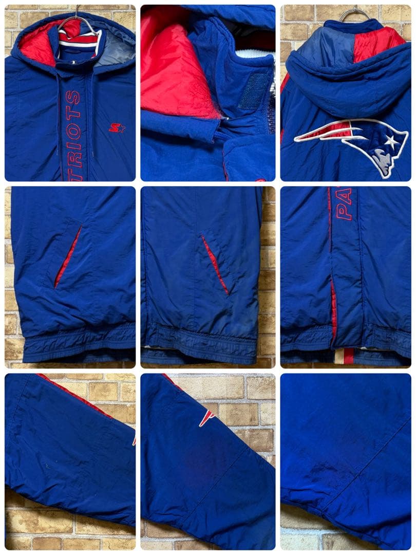 スターター NFL ニューイングランド・ペイトリオッツ 中綿 ジャケット XL スターター NFL ニューイングランド・ペイトリオッツ 中綿 ジャケット XL