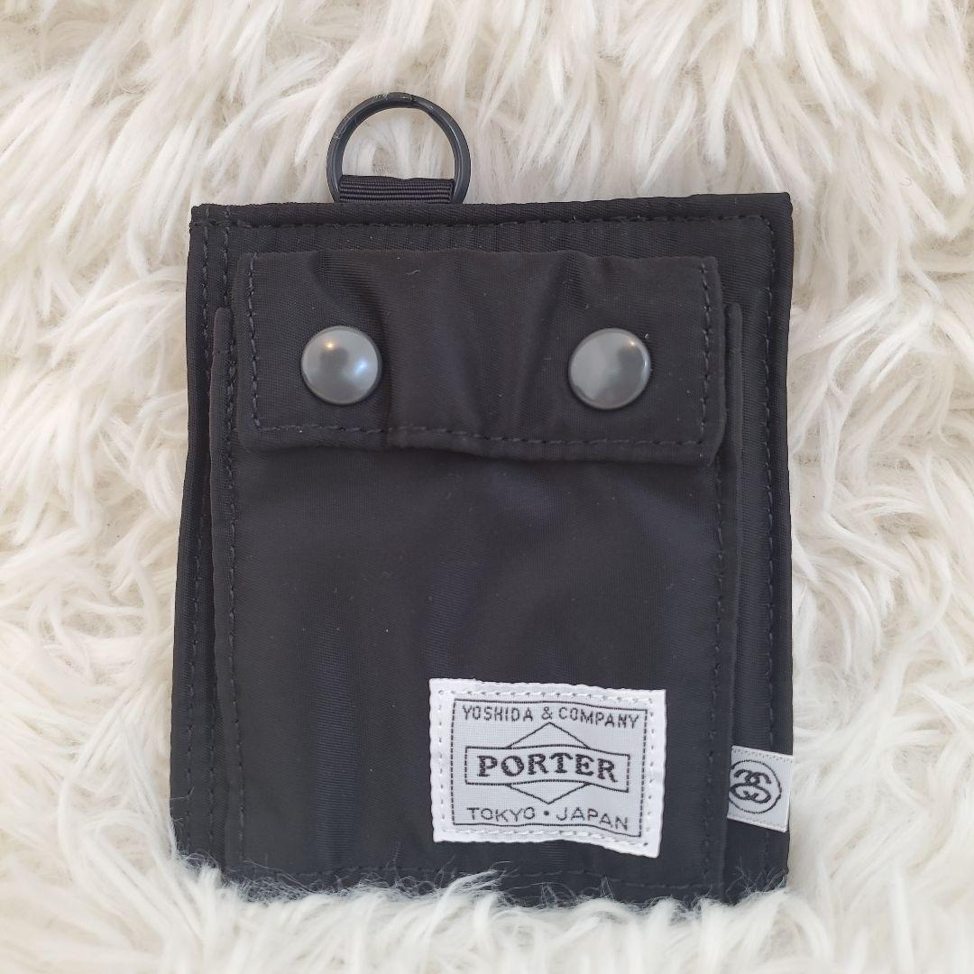 逆輸入 ⭐未使用級⭐PORTER×STUSSY コラボ 財布 ブラック タンカー 小物