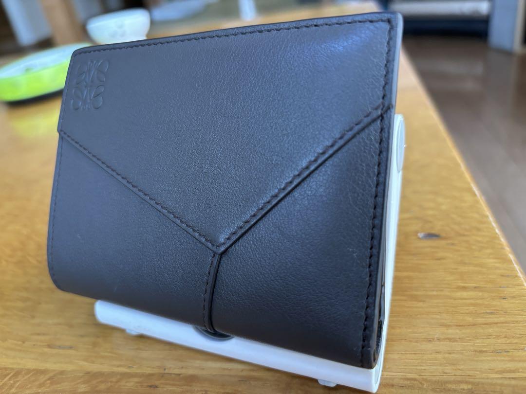 LOEWE　ロエベ　パズルスリムコンパクトウォレット　ダークグレー