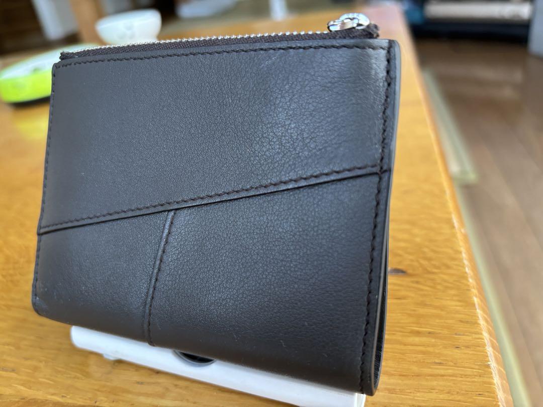 LOEWE　ロエベ　パズルスリムコンパクトウォレット　ダークグレー