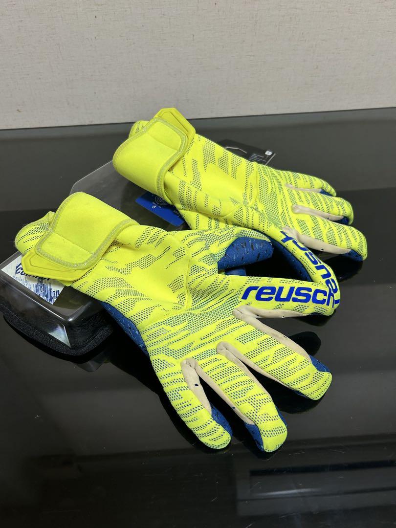 reusch キーパーグローブ イエロー/ブルー