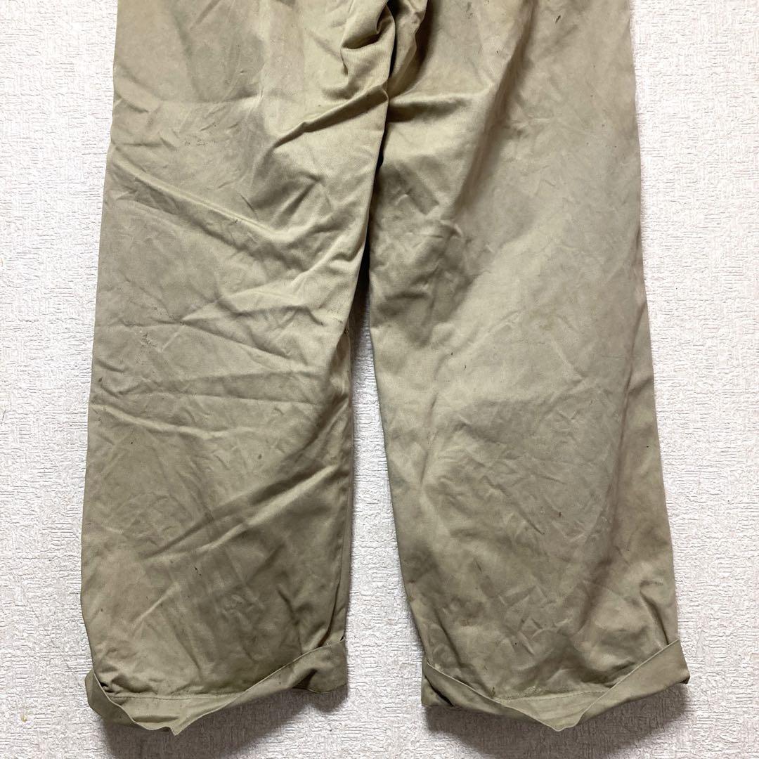 【補修あり】 50s US.ARMY ミリタリー　チノパン　【H-8135】