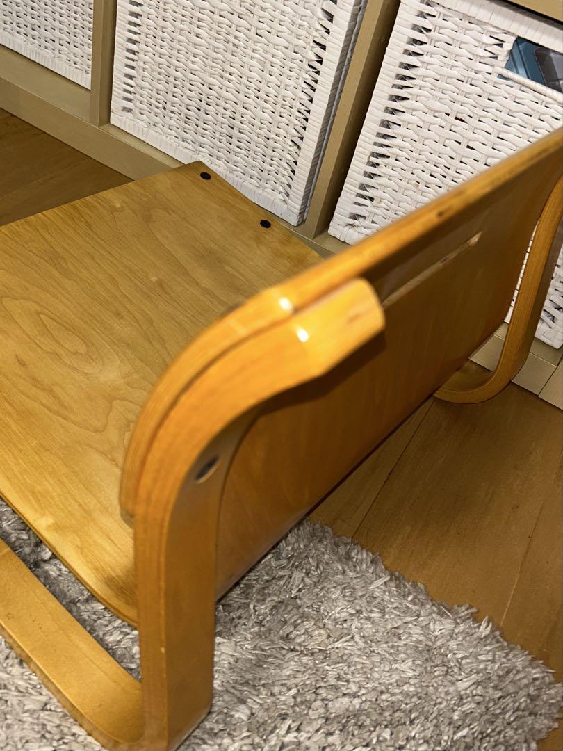 【美品】楽座椅子　新日本木工　【ローチェア】