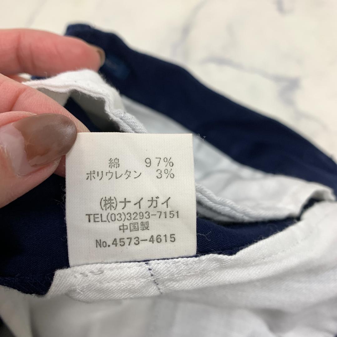 A4655 ラルフローレンゴルフ カジュアルパンツ 綿 ストレッチ 紺 ９