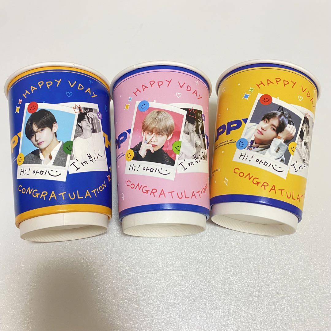 韓国限定 BTS コカコーラ 缶バッチ テヒョン テテ BTS キムテヒョン コーヒー コカコーラ カップホルダー セット