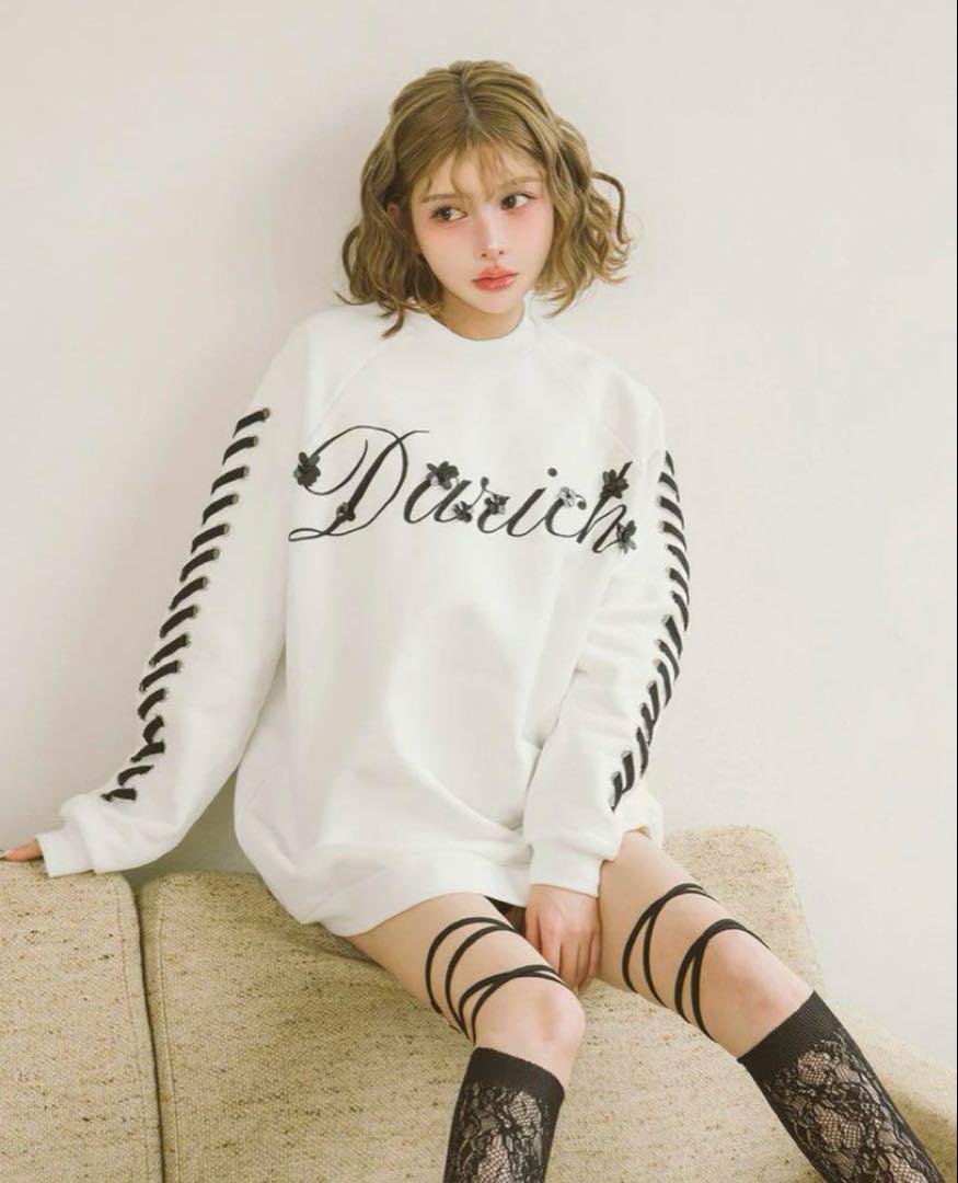 レースアップロゴスウェットプルオーバー – Darich (ダーリッチ)