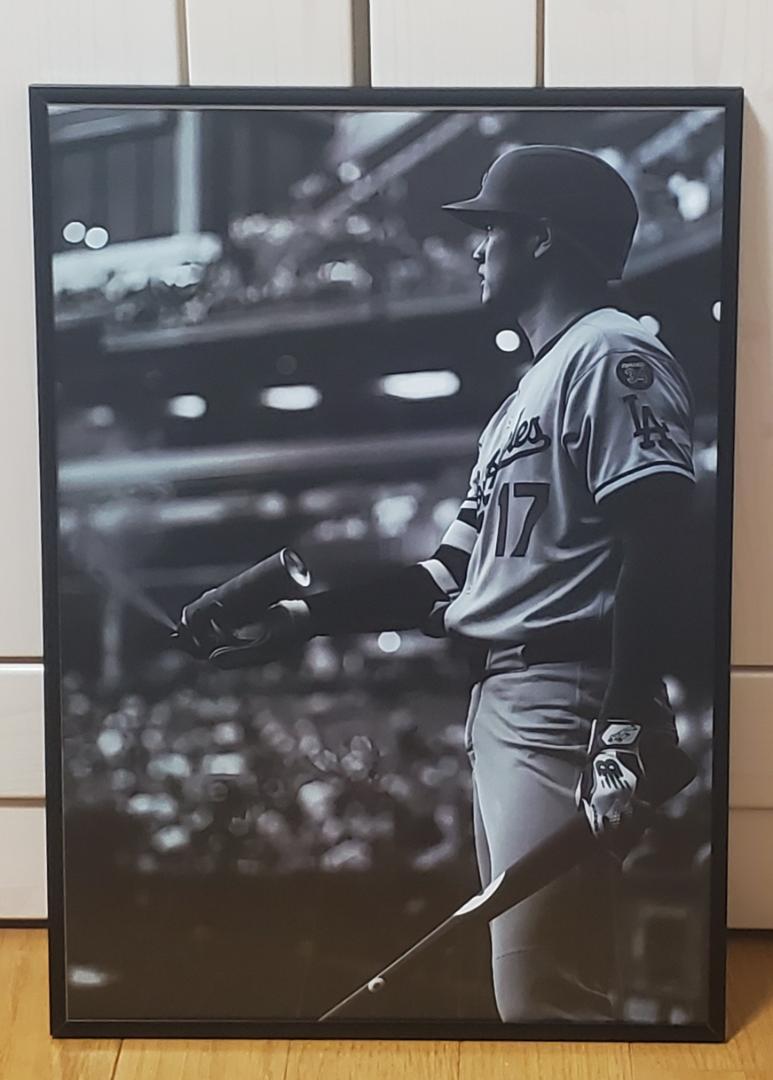 maドジャース大谷翔平 2024年MVP！A3ポスターフレーム付きセット⑤ 祝ドジャース大谷翔平 2024年MVP獲得！A3サイズポスターフレーム