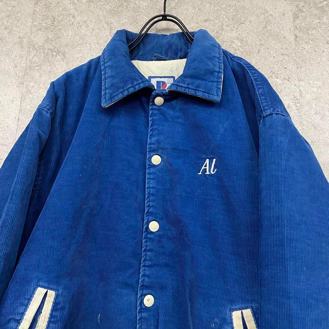 US古着◆コーデュロイジャケット 中綿キルティング メンズ L