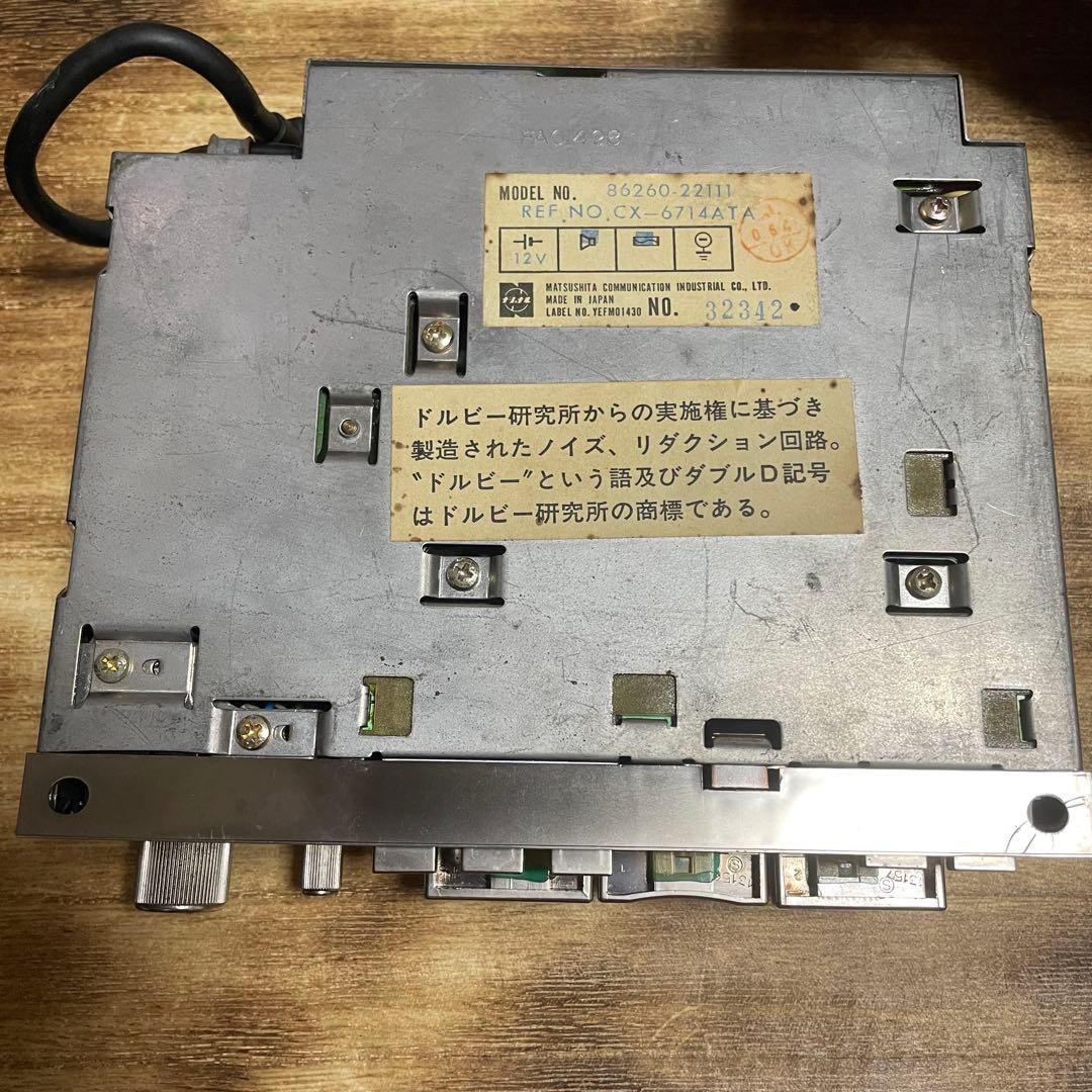 純正オーディオ 昭和目立った傷や汚れなし