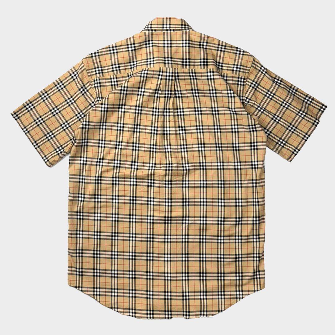 a1571】BURBERRY 半袖 ノバチェック トップス XL ベージュ