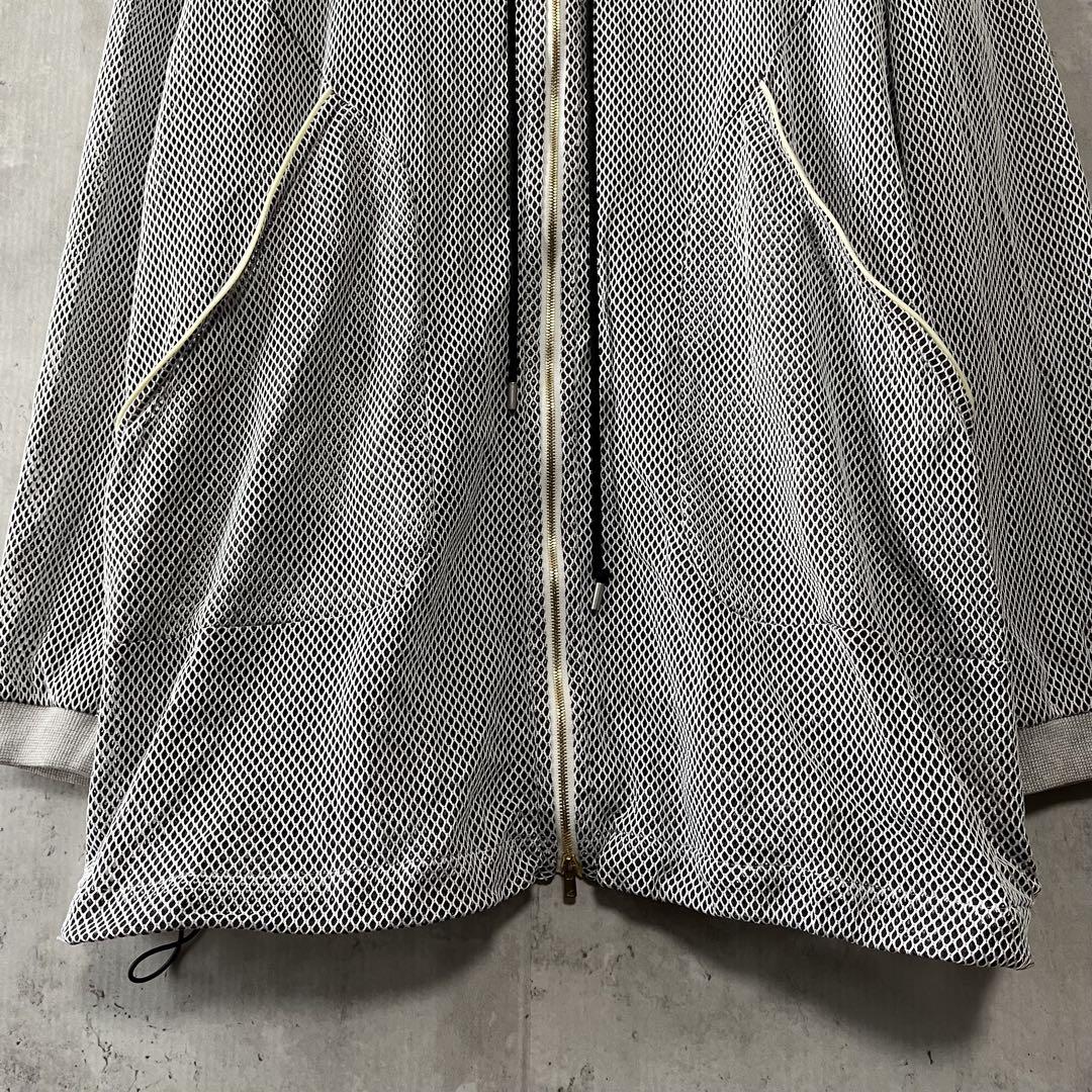 ハトラ　hatra メッシュパーカー　ユニセックス　オーバーサイズ　15SS
