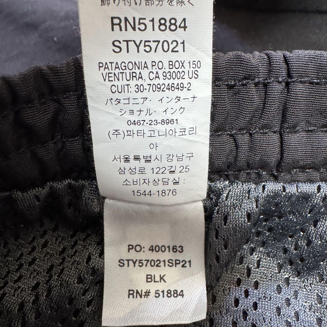 patagonia 21年製 バギーズショーツ ブラック 黒 5inch 短パン