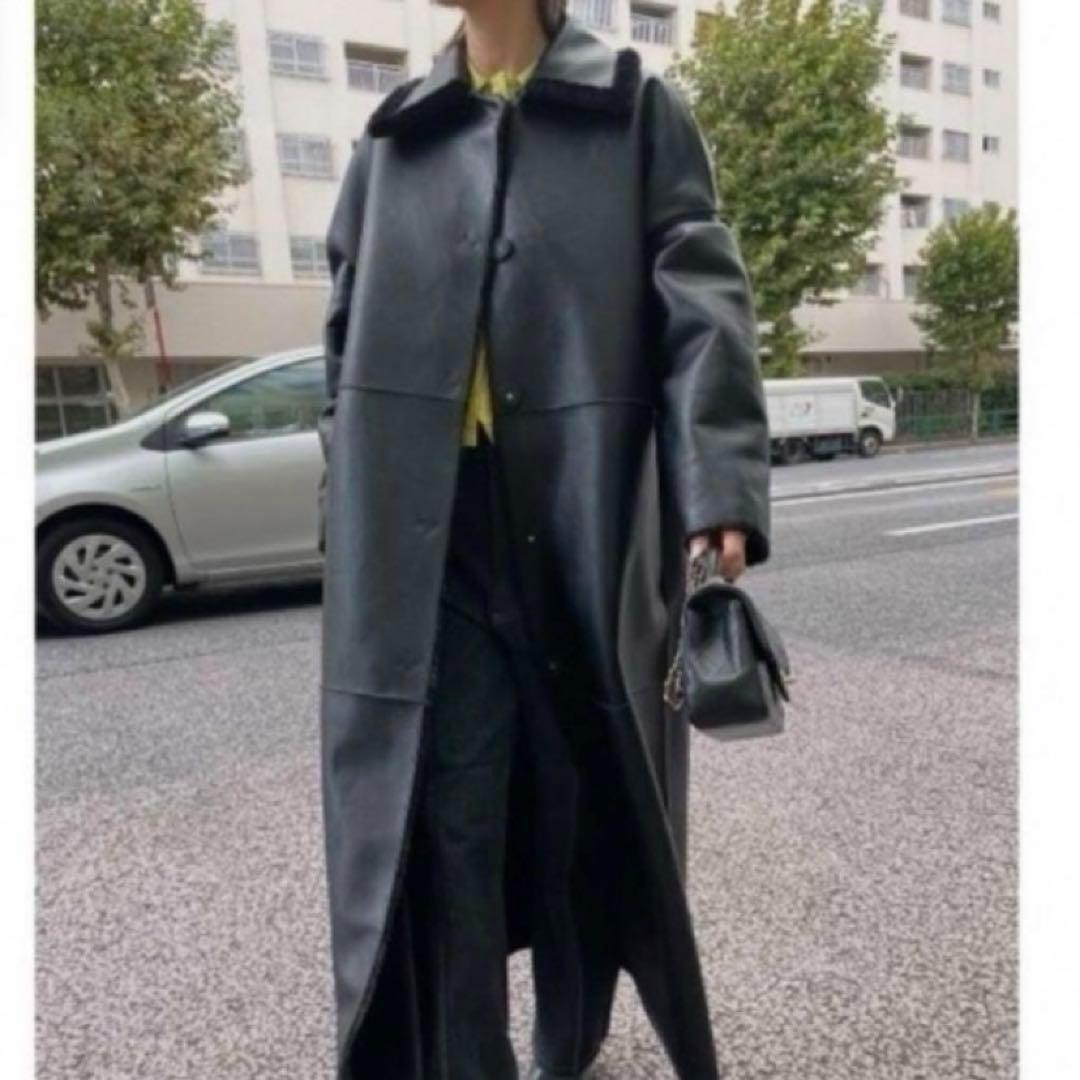 極美品✨アメリヴィンテージ ロングコート レザー many way ボア ベルト
