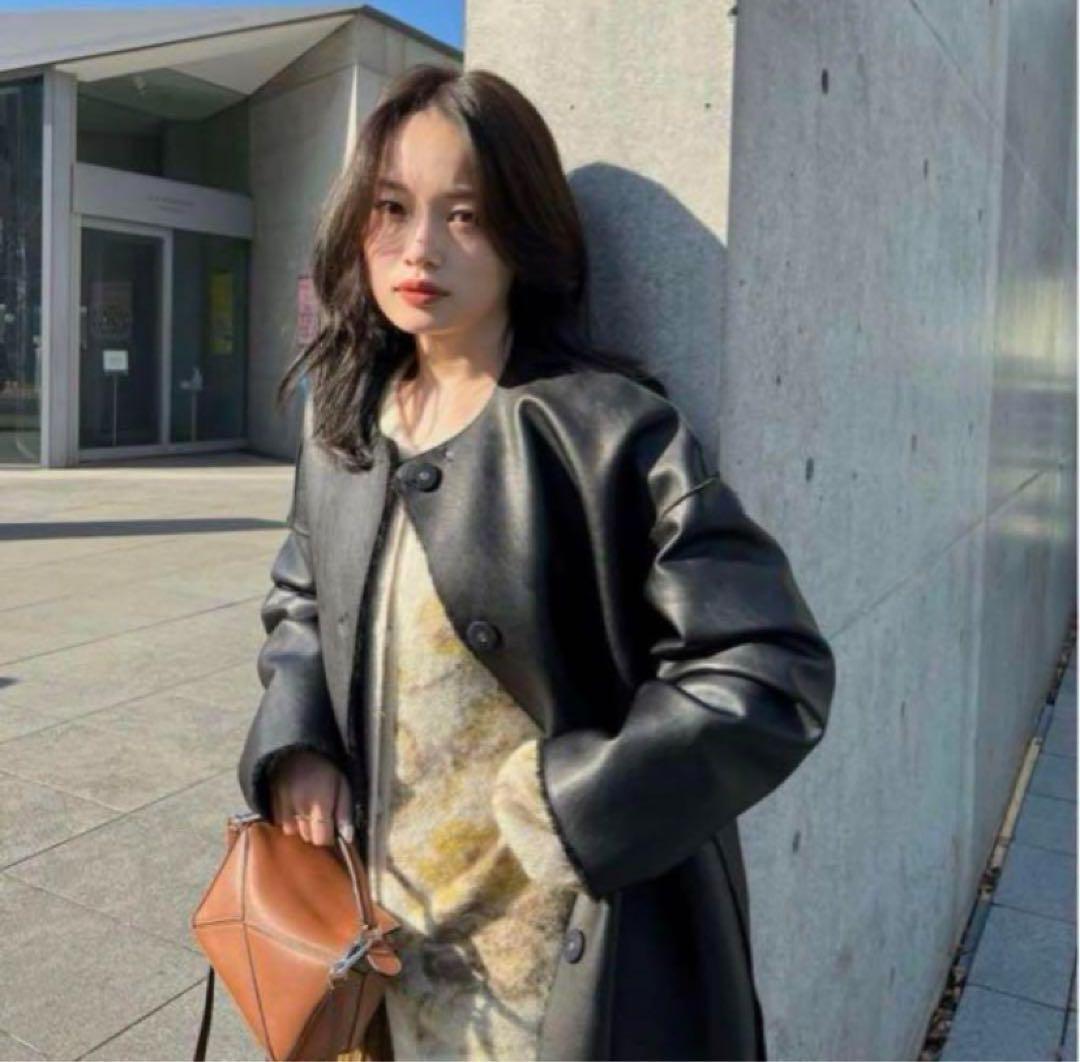 極美品✨アメリヴィンテージ ロングコート レザー many way ボア ベルト