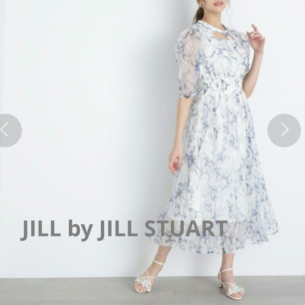 【新品】JILLbyJILLSTUARTリリィプリントシャーリングワンピース