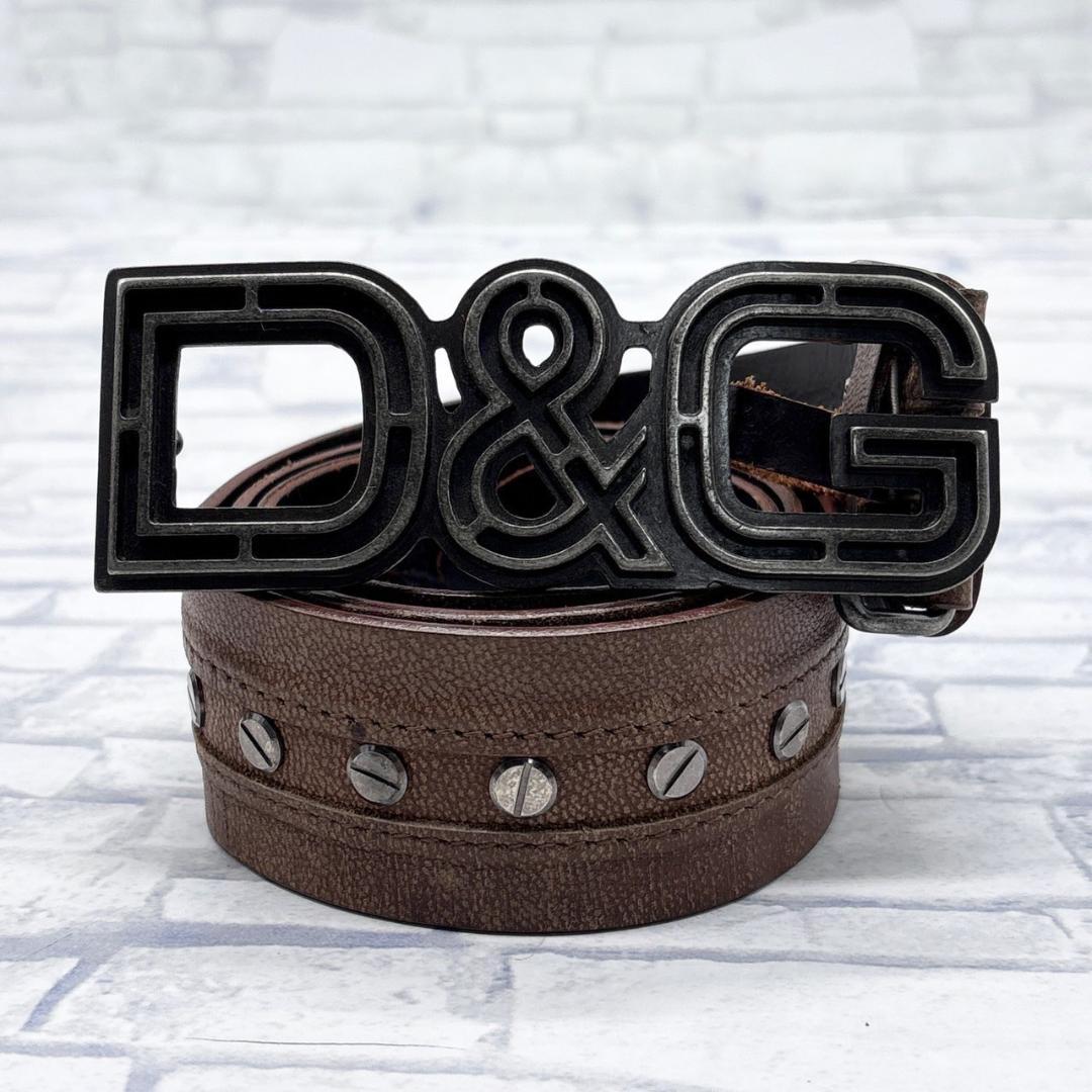 dolce&gabbana ドルガバ スタッズベルト DOLCE&GABBANA ドルガバ スタッズ レザーベルト ブラック - メルカリ
