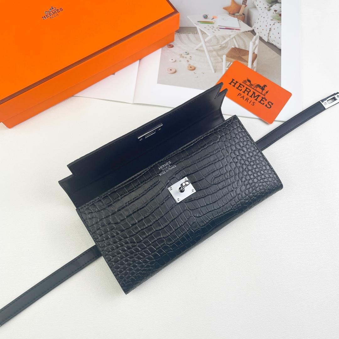 美品 Hermes エルメス kelly 長財布