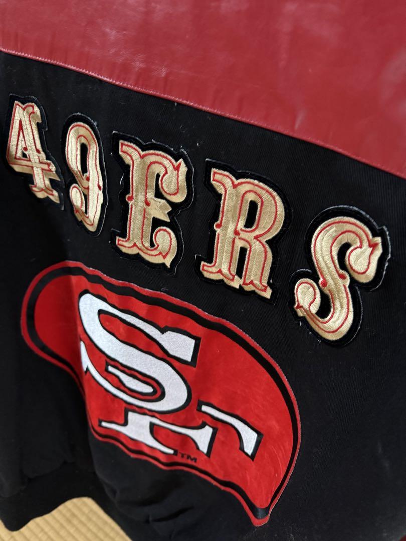 超希少》NFL 49ERS スタジャン 刺繍ロゴ 90s USA製 M - メルカリ 超希少》NFL 49ERS スタジャン 刺繍ロゴ 90s USA製 M - メルカリ