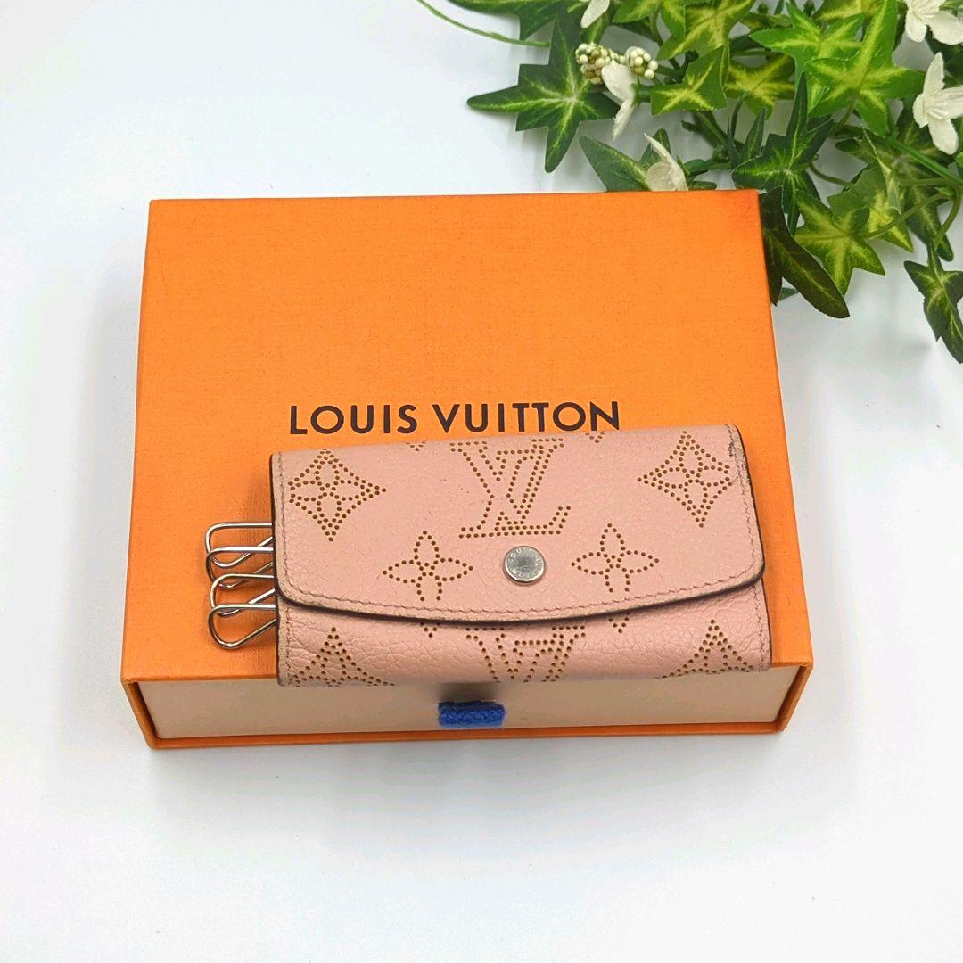 【美品】LOUISVUITTONヴィトン マヒナ　キーケース　4連 ✨可愛い✨️ルイヴィトン マヒナ 4連キーケース箱付き - メルカリ