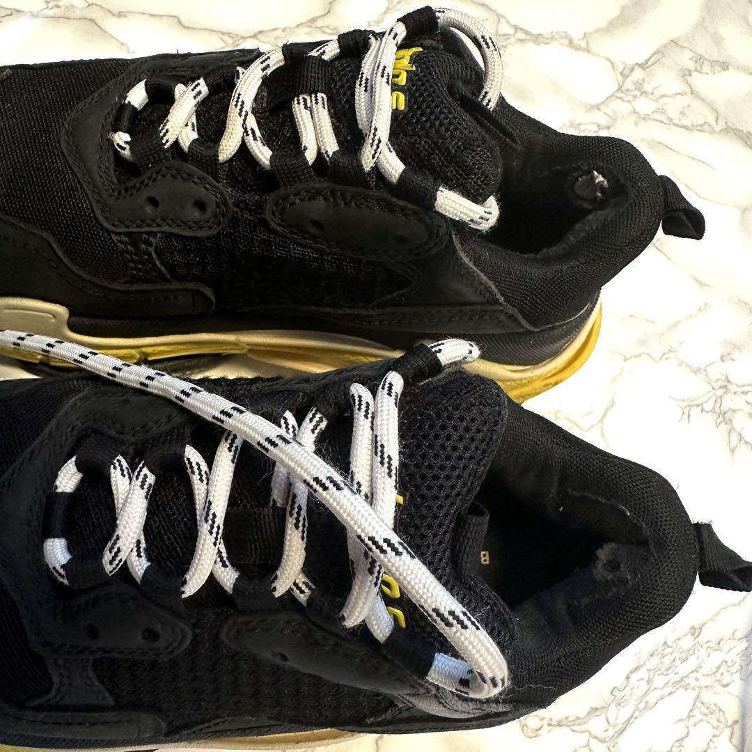 BALENCIAGA  Triple S ブラック/イエロー  36/24cm