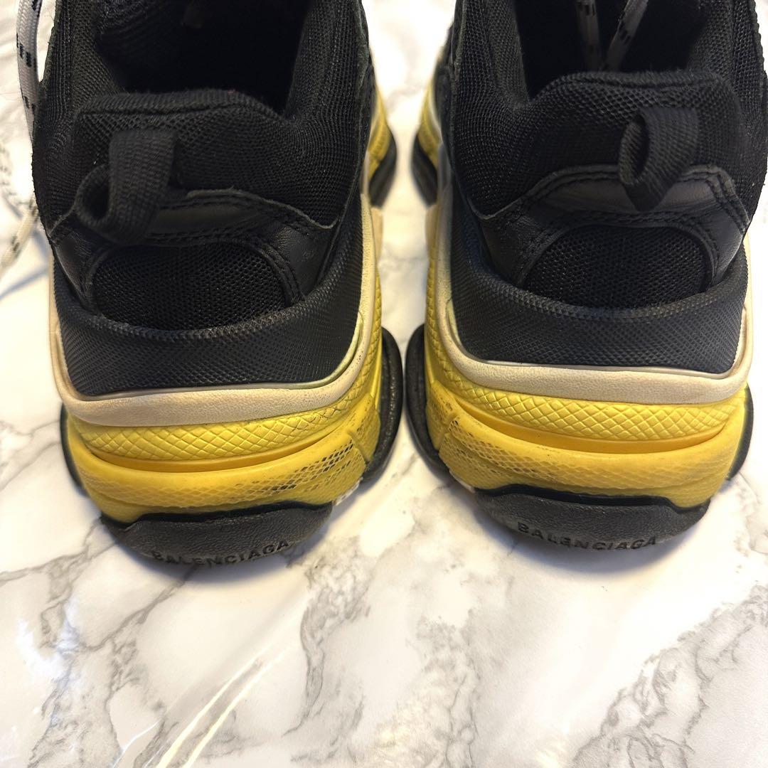 BALENCIAGA  Triple S ブラック/イエロー  36/24cm