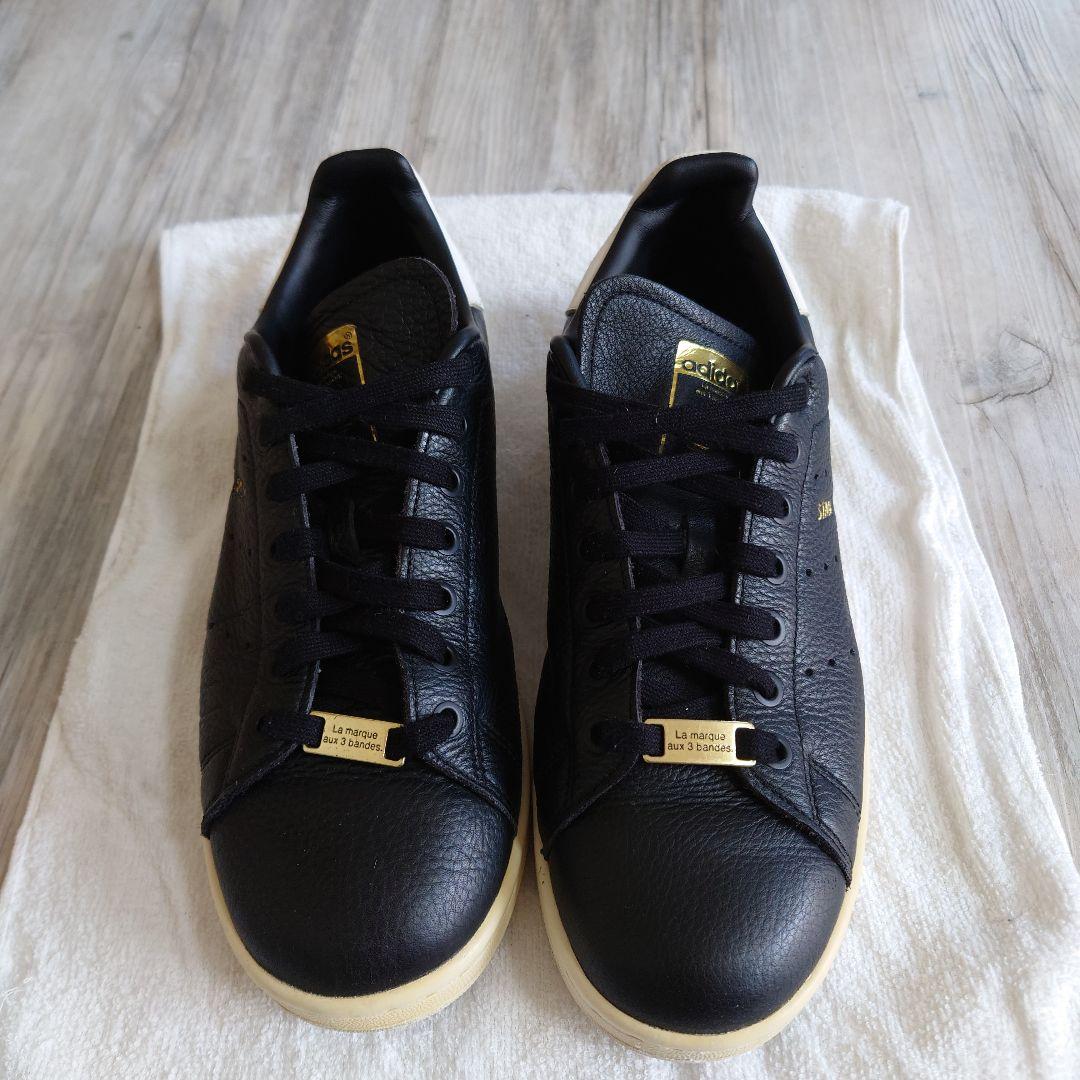 adidas Stan Smith ブラック レザー　26.5 希少adidas Stan Smith ブラック レザー - メルカリ
